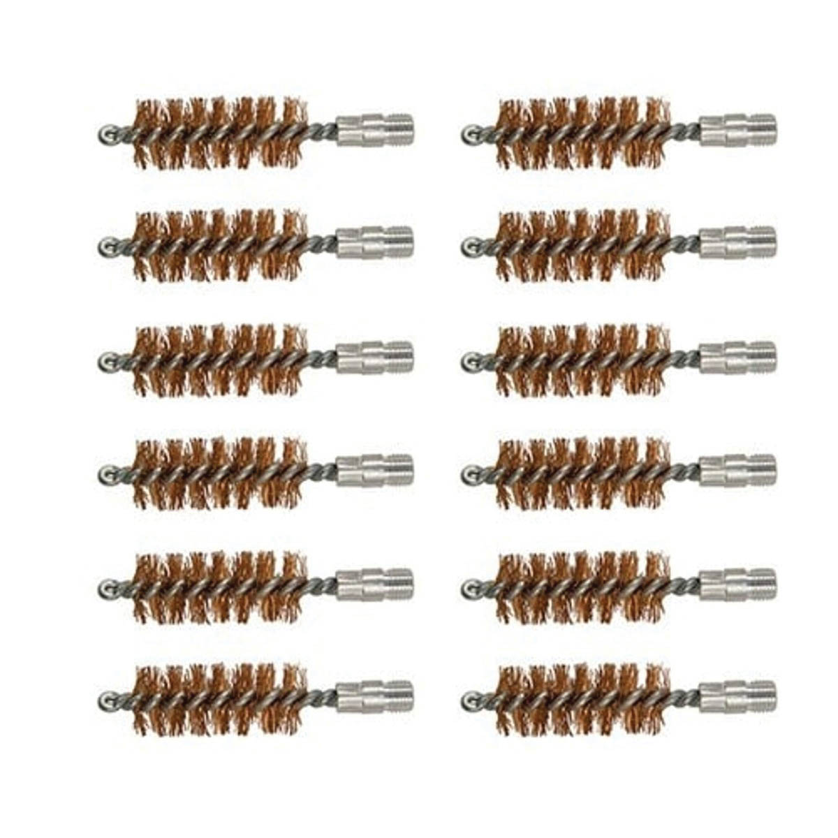 Brownells 28 Gauge 5/16-27 Male Double-Tuff Bronze Bore Brush, Pack of 12