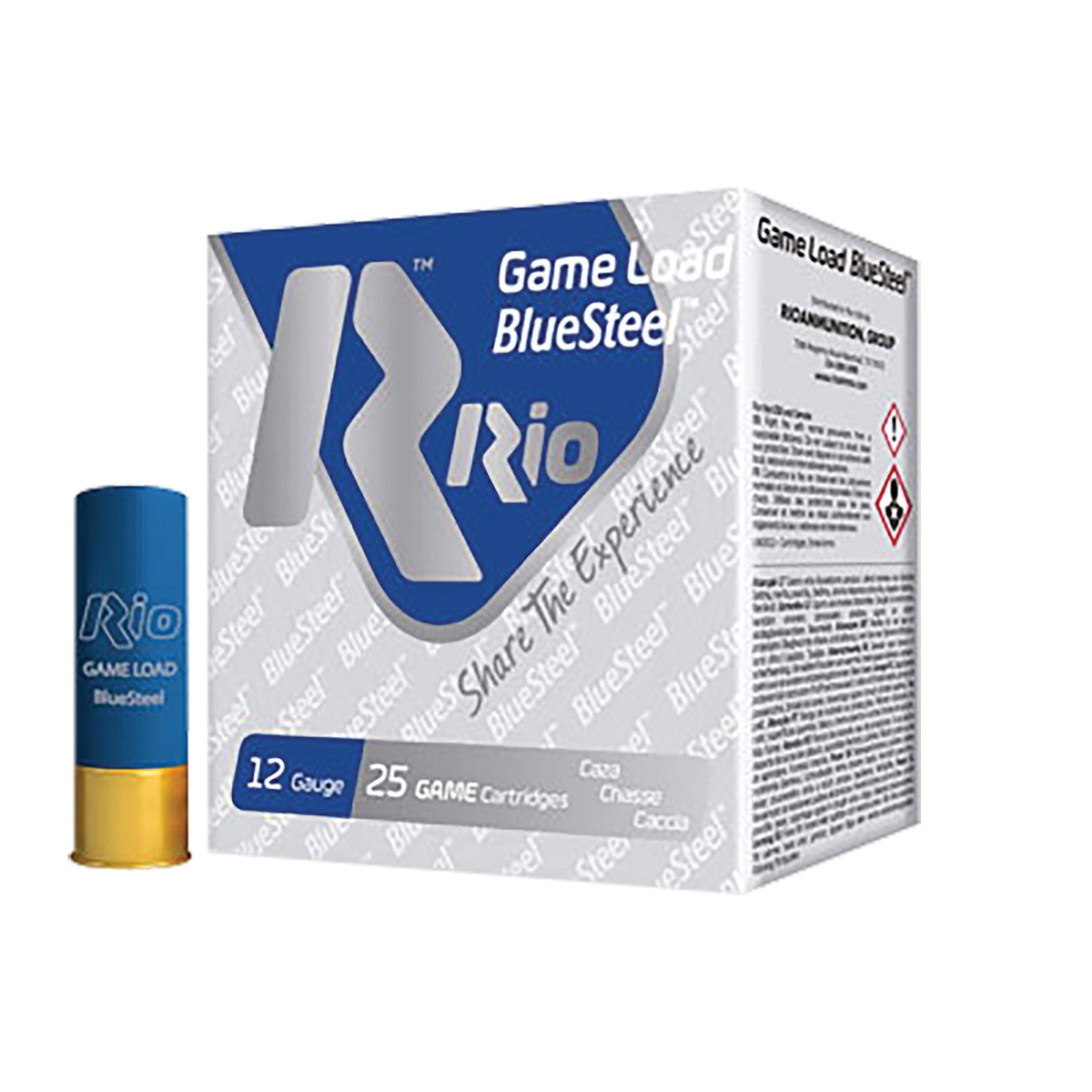 Rio Outdoors Corp Game Load BlueSteel 12 Gauge 2-3/4" #5 1-1/8 oz 25rds Shotshell - Effective for Game - GLBS325 - Rio