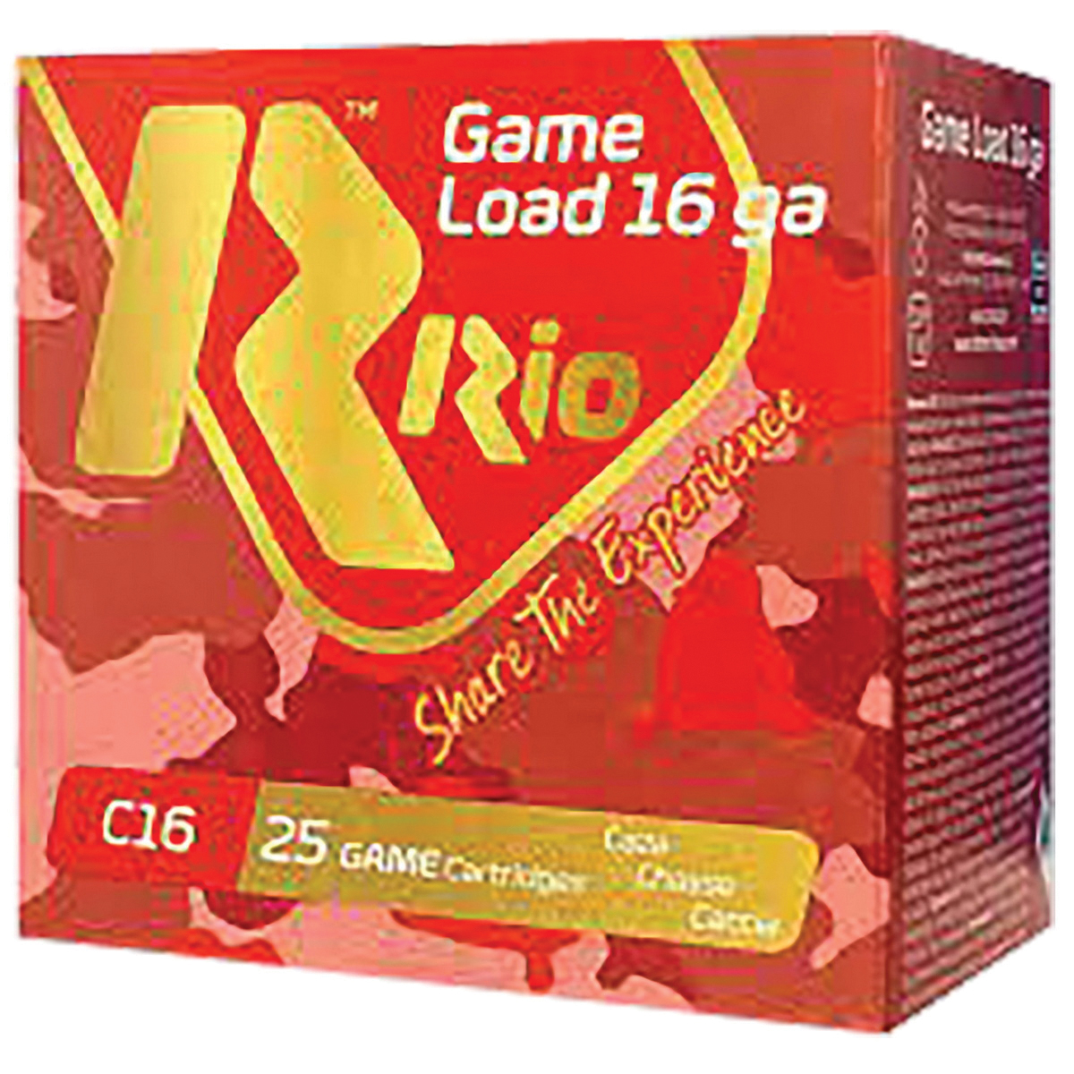 Rio Outdoors Corp Game Load 16 Gauge 2-3/4" #8 1-1/8 oz 25rds Shotshell - Classic for Upland Game - RCHV168 - Rio