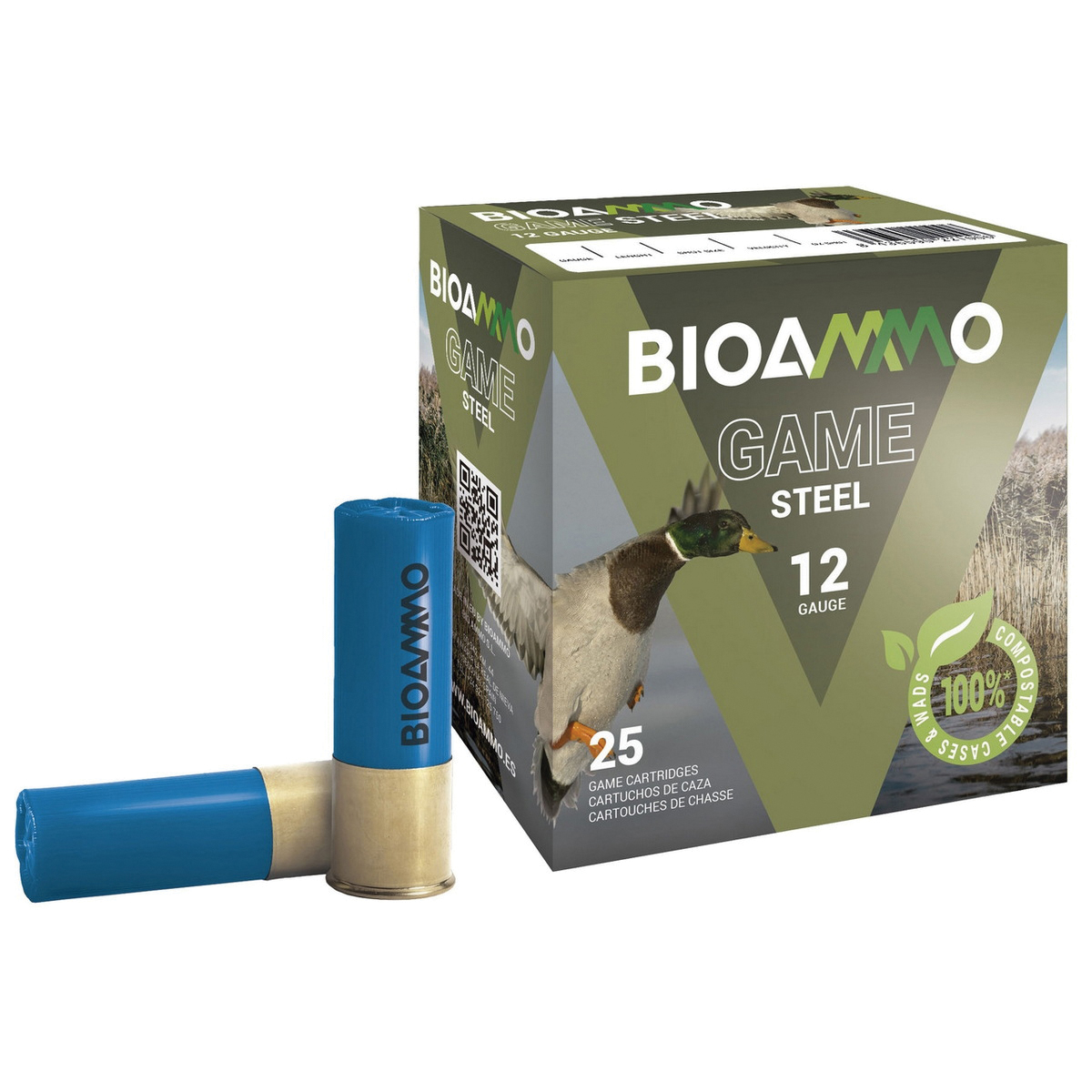 Winchester Ammunition Bioammo Waterfowl 12 Gauge 2-3/4" #6 1-1/16 oz 25rds Shotshell - Eco-Friendly Waterfowl Hunting Ammo - BLS3060 - Winchester
