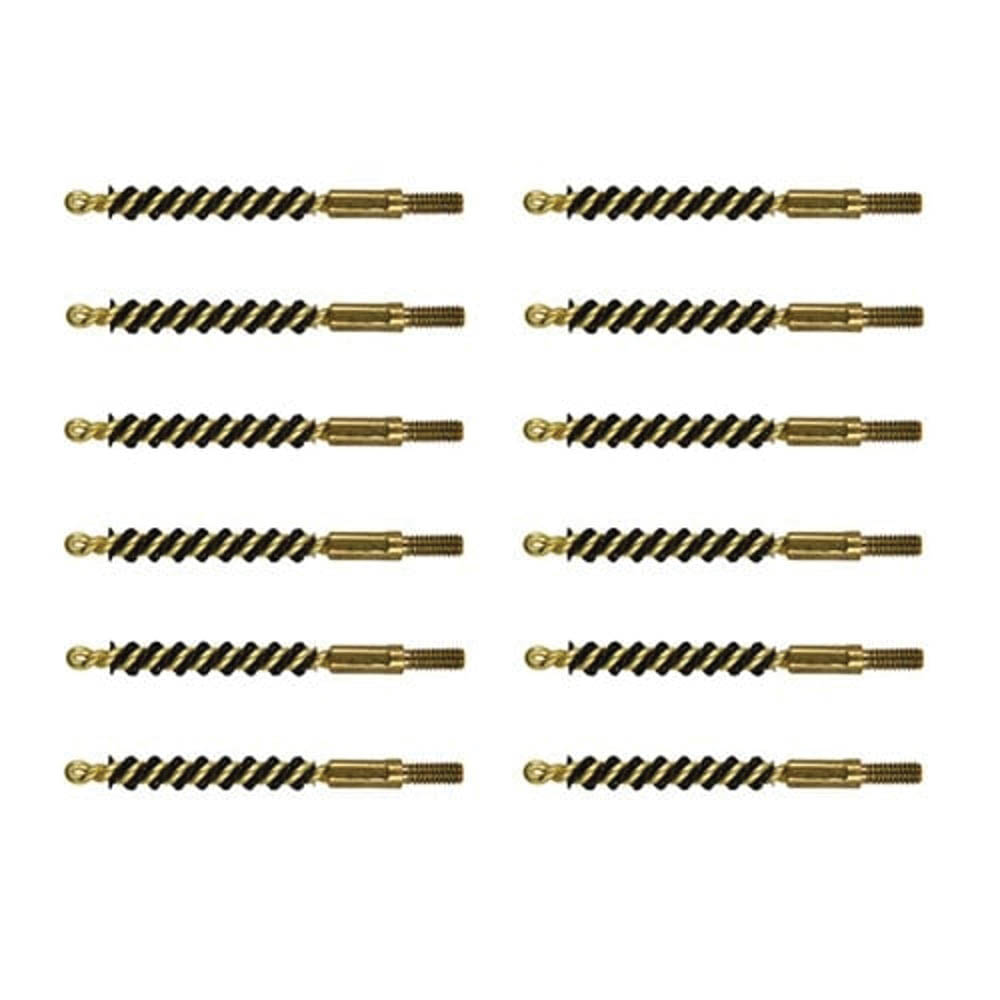 Brownells .17 Cal #5-40 Male Standard Line Bore Brush, Pack of 12