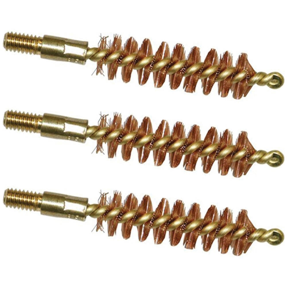 Brownells .38 Caliber/.357 Cal/9mm #8-32 Male Special Line Bore Brush, Pack of 3