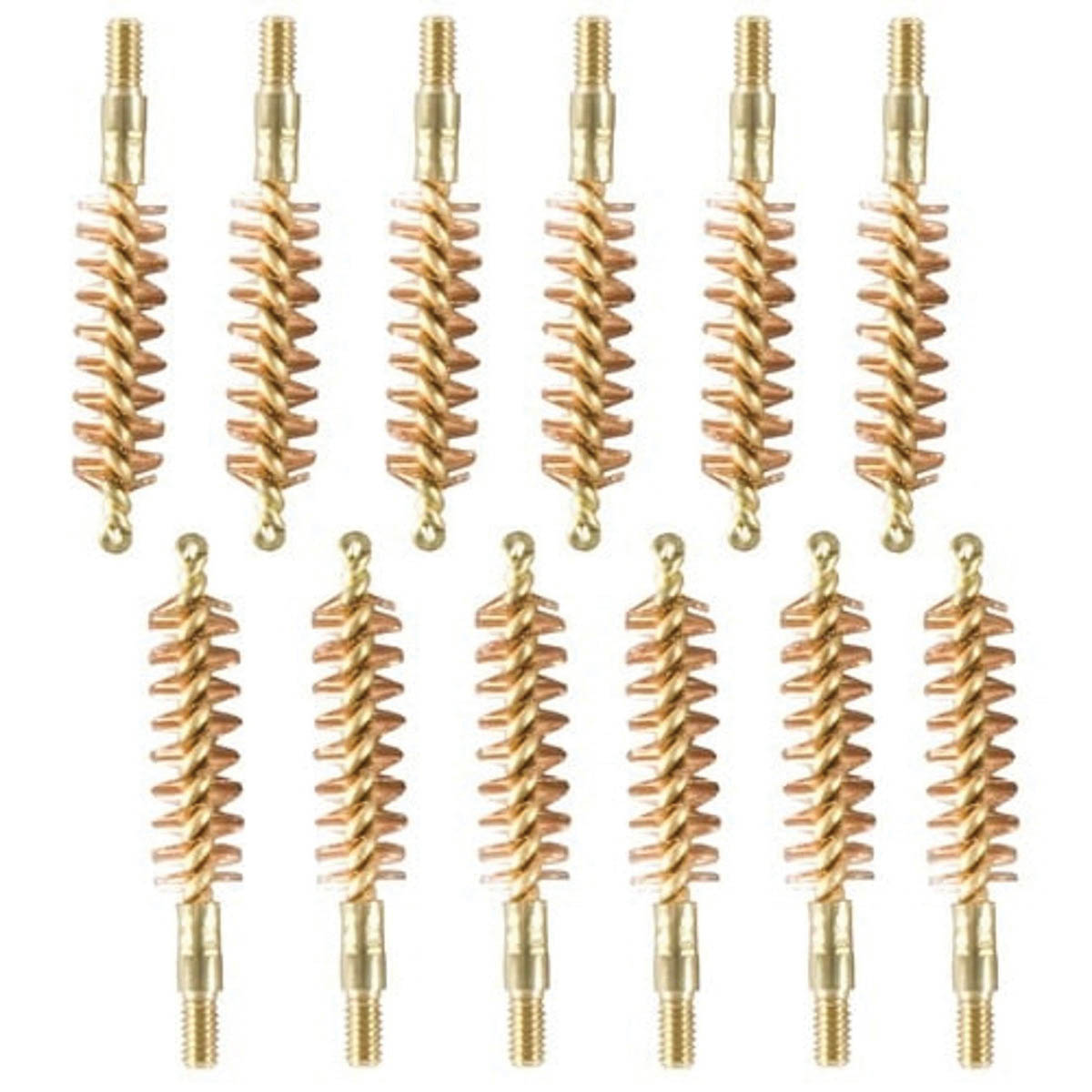 Brownells .38 Caliber/.357 Cal/9mm #8-32 Male Special Line Bore Brush, Pack of 12
