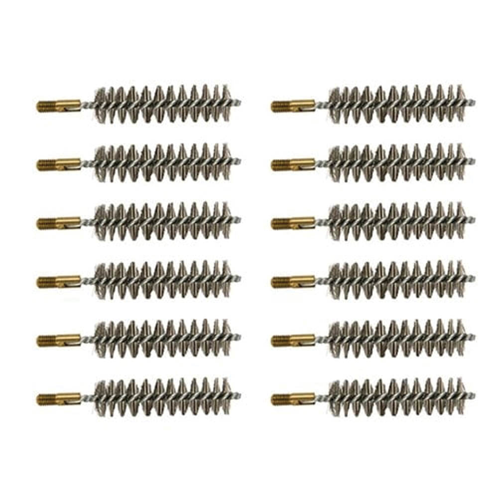 Brownells .54 Caliber #10-32 Male Muzzleloader Standard Line Bore Brush, Pack of 12