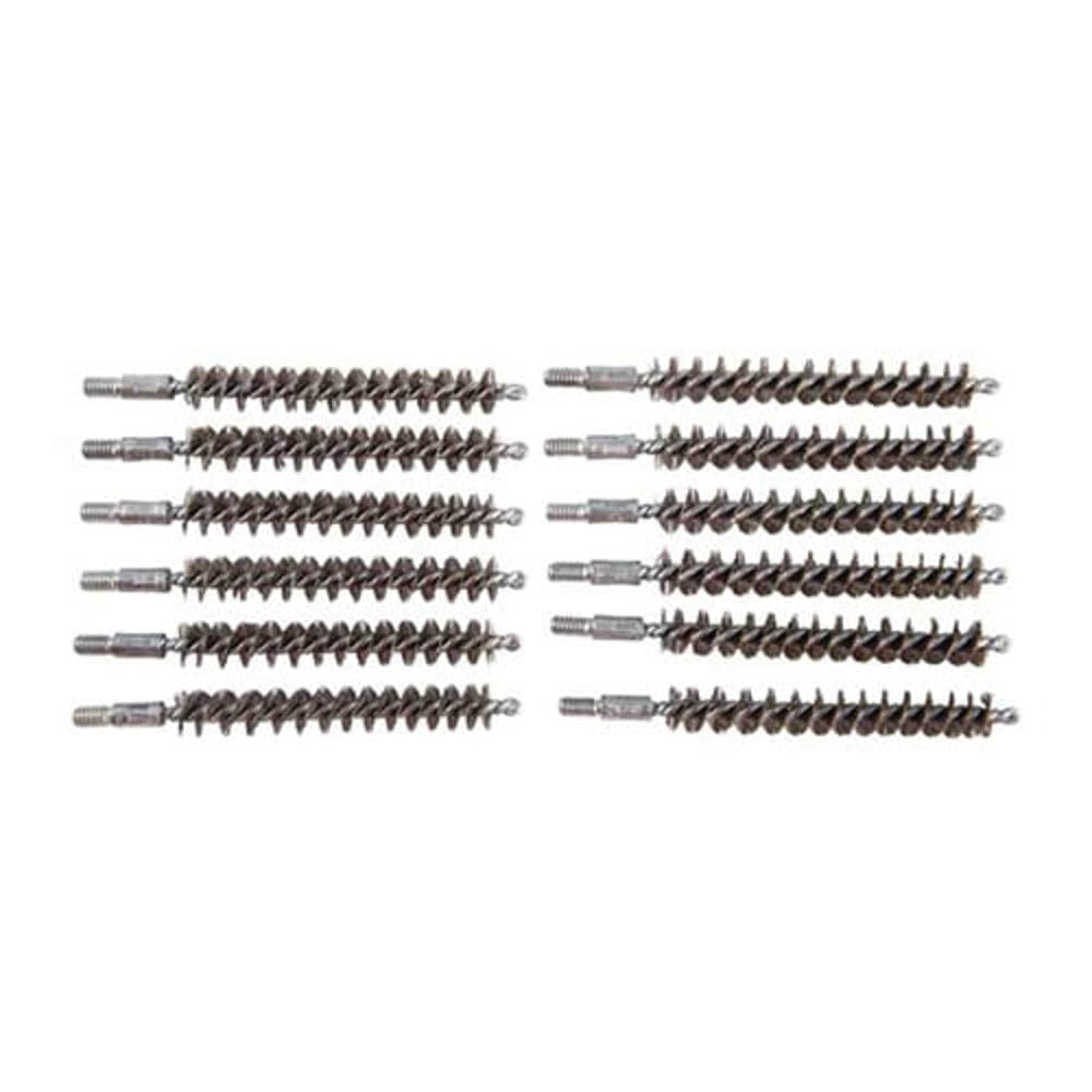 Brownells 8mm #8-32 Male Standard Line Bore Brush, Pack of 12