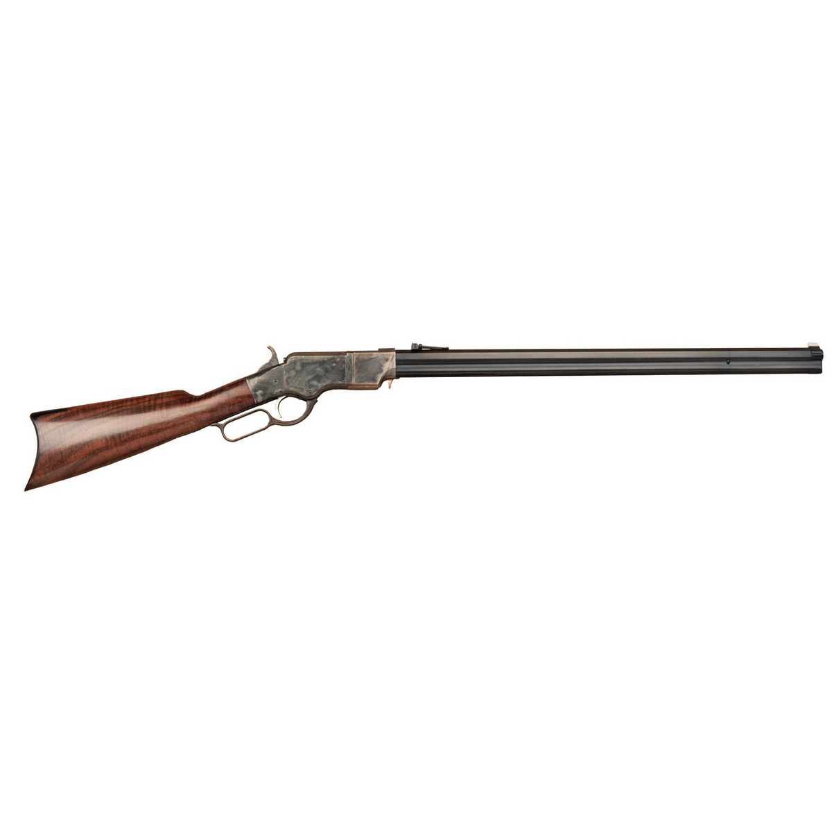 Cimarron 1860 Henry Steel Frame .45 Long Colt Lever Action Rifle, Walnut - CA236 - Cimarron