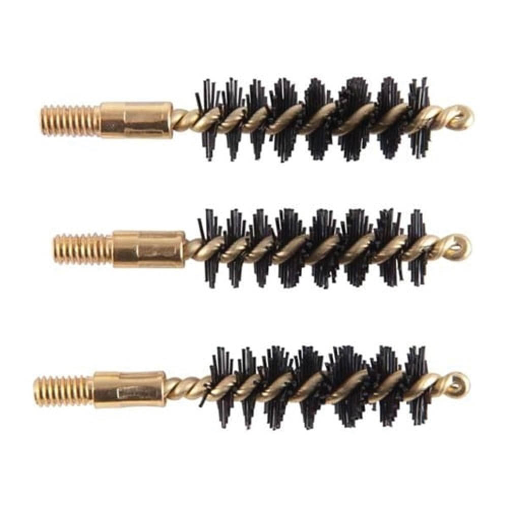 Brownells .38 Caliber/.357 Cal/9mm #8-32 Male Heavy Weight Bore Brush, Pack of 3