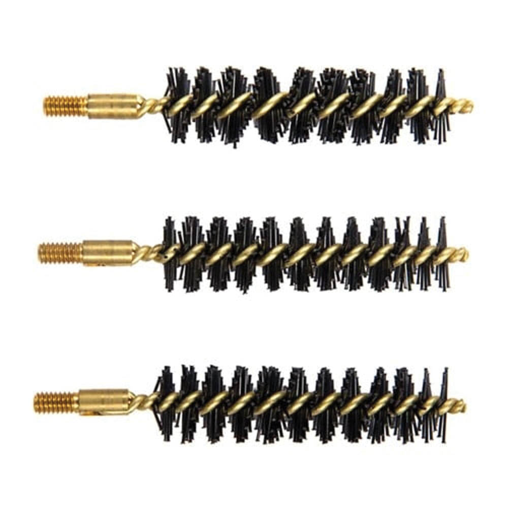 Brownells .50 Cal #8-32 Male Black Powder Heavy Weight Bore Brush, Pack of 3