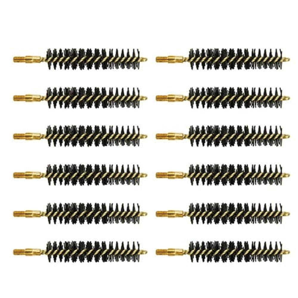 Brownells .44 Cal/.45 Cal #8-32 Male Heavy Weight Bore Brush, Pack of 12