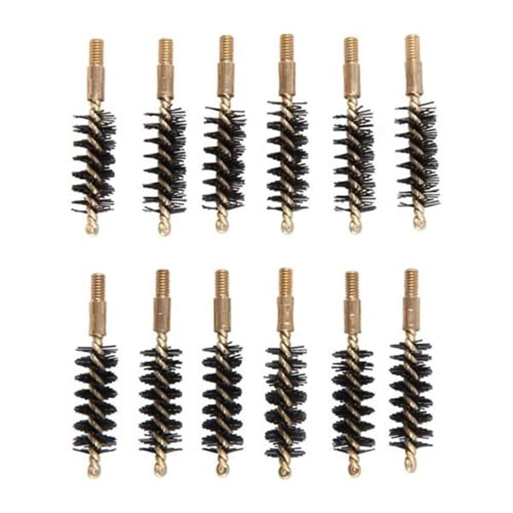 Brownells .40 Cal/.41 Cal/10mm #8-32 Male Heavy Weight Bore Brush, Pack of 12