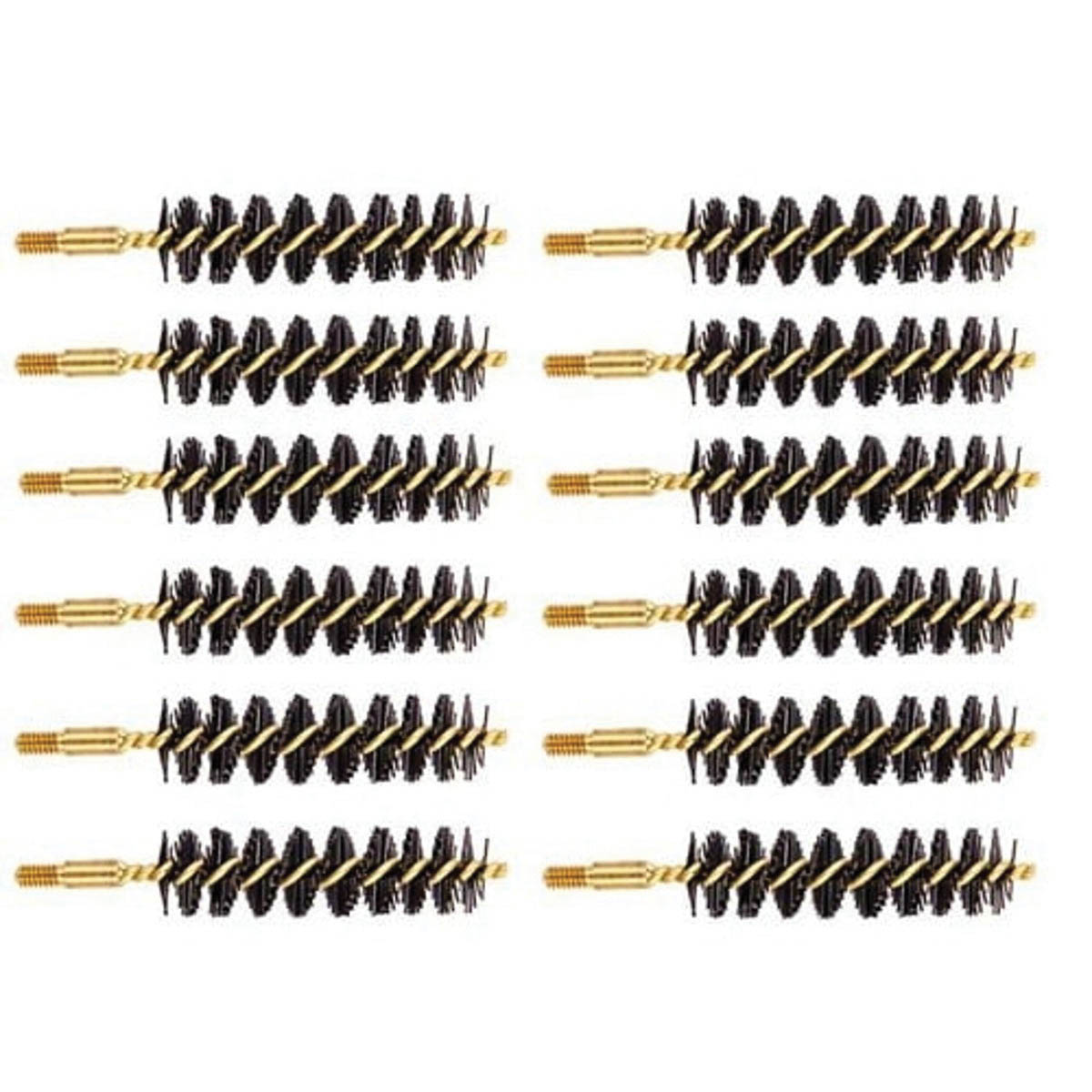 Brownells .50 Cal #8-32 Male Black Powder Heavy Weight Bore Brush, Pack of 12