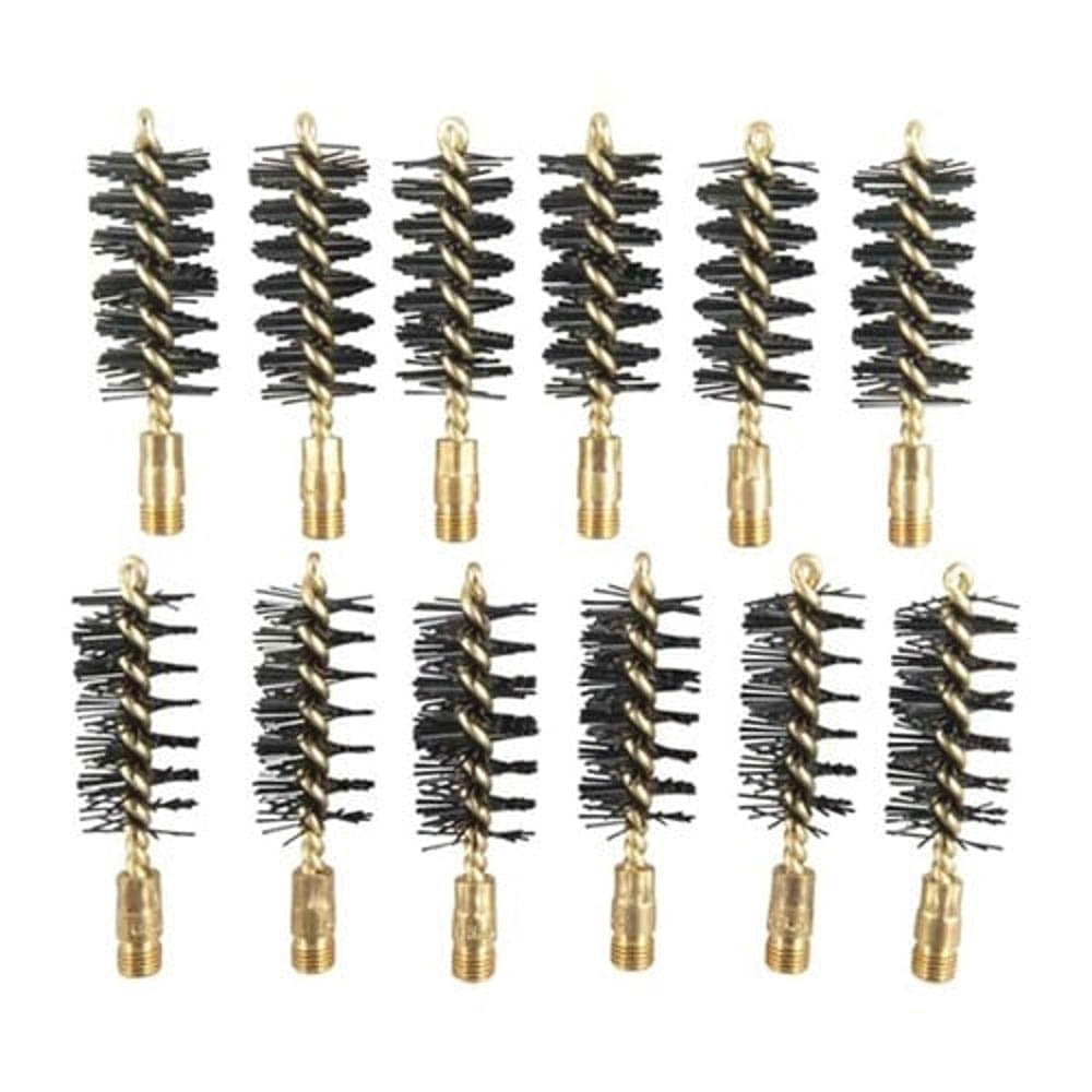 Brownells 12 Gauge 5/16-27 Male Heavy Weight Bore Brush, Pack of 12