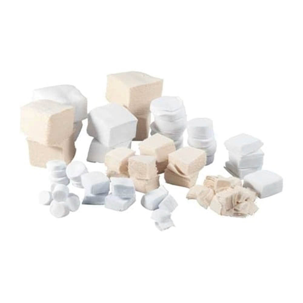 Brownells Fannel Master Pack Patch, White Pack of 100