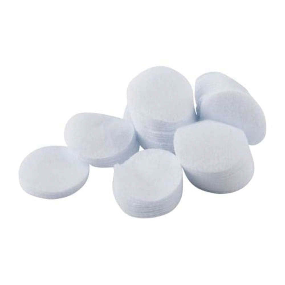 Brownells .270 Cal/.22 Cal 1.25" Round Flannel Patch, White Pack of 100