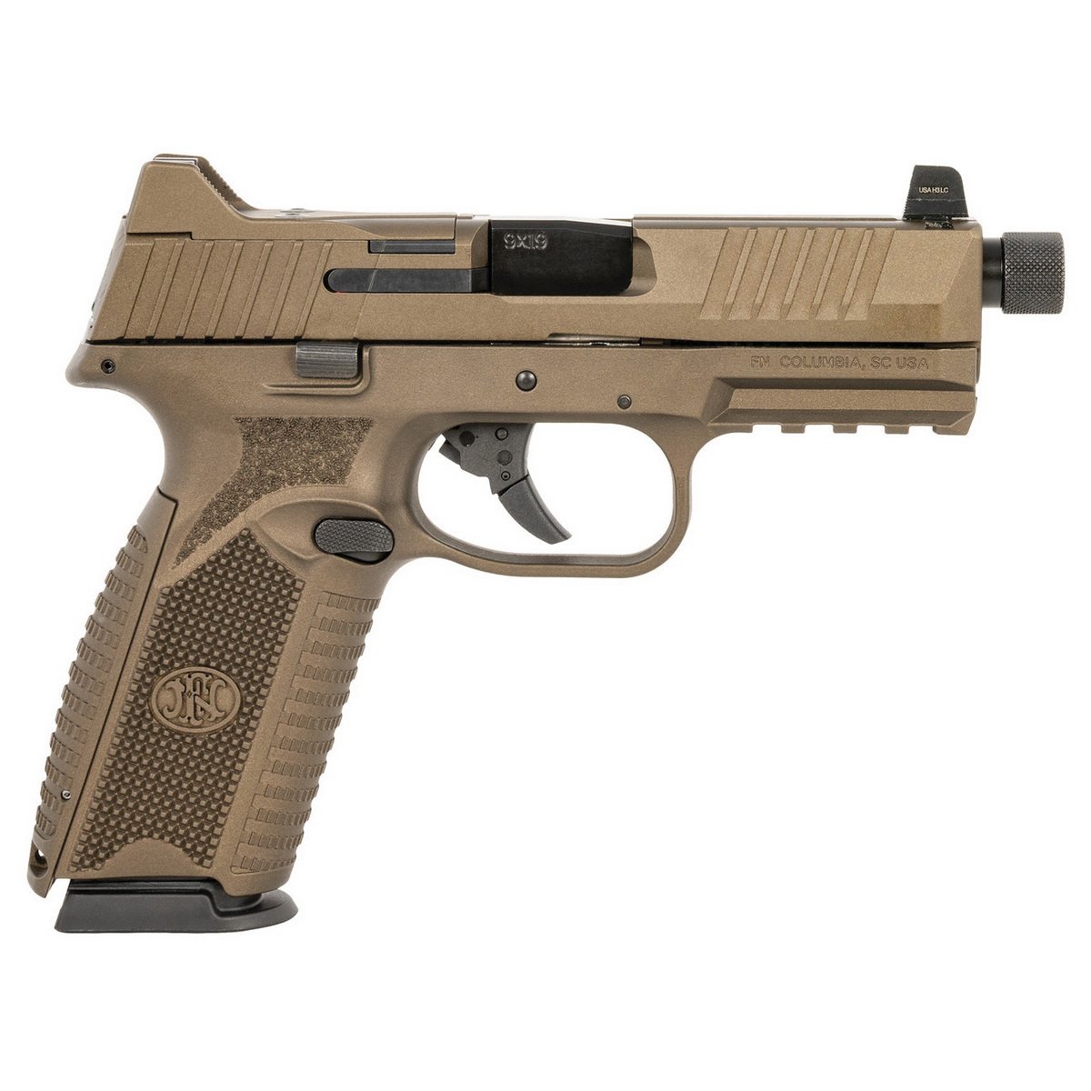 FN America 509 Tactical 9mm 4.50" 24rds Pistol, Bronze - 66-101831 - Fnh