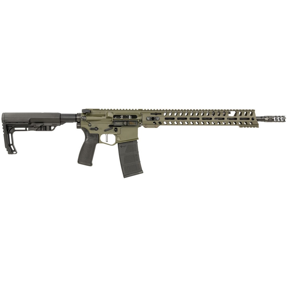 POF-USA Renegade+ 5.56x45mm 16.50" AR Rifle, OD Green - 01283 - Pof-Usa