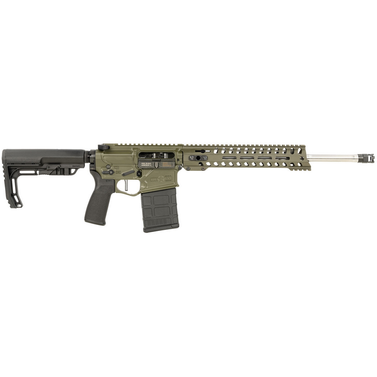 POF-USA Rogue 7.62x51mm 16.50" AR Rifle, OD Green - 01941 - Pof-Usa