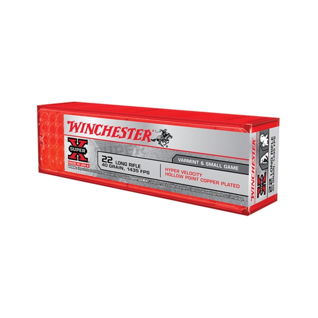 Winchester Hyper Speed .22LR 40gr Rimfire Ammunition,  100 Rounds - XHV22LR - Winchester