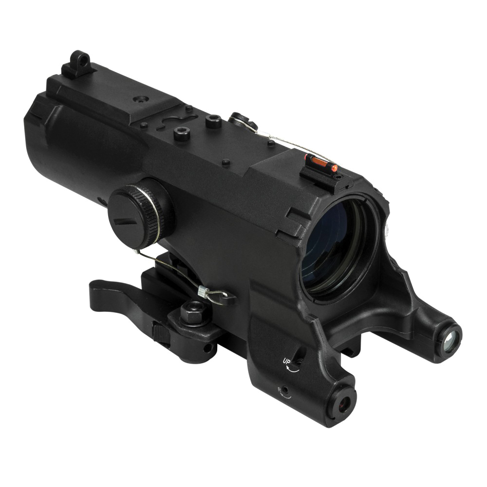 VISM ECO Mod 2 Scope 4x34mm - Reliable and Affordable Rifle Scope with Fixed Magnification for General Use - VECO434QRBM2 - Ncstar