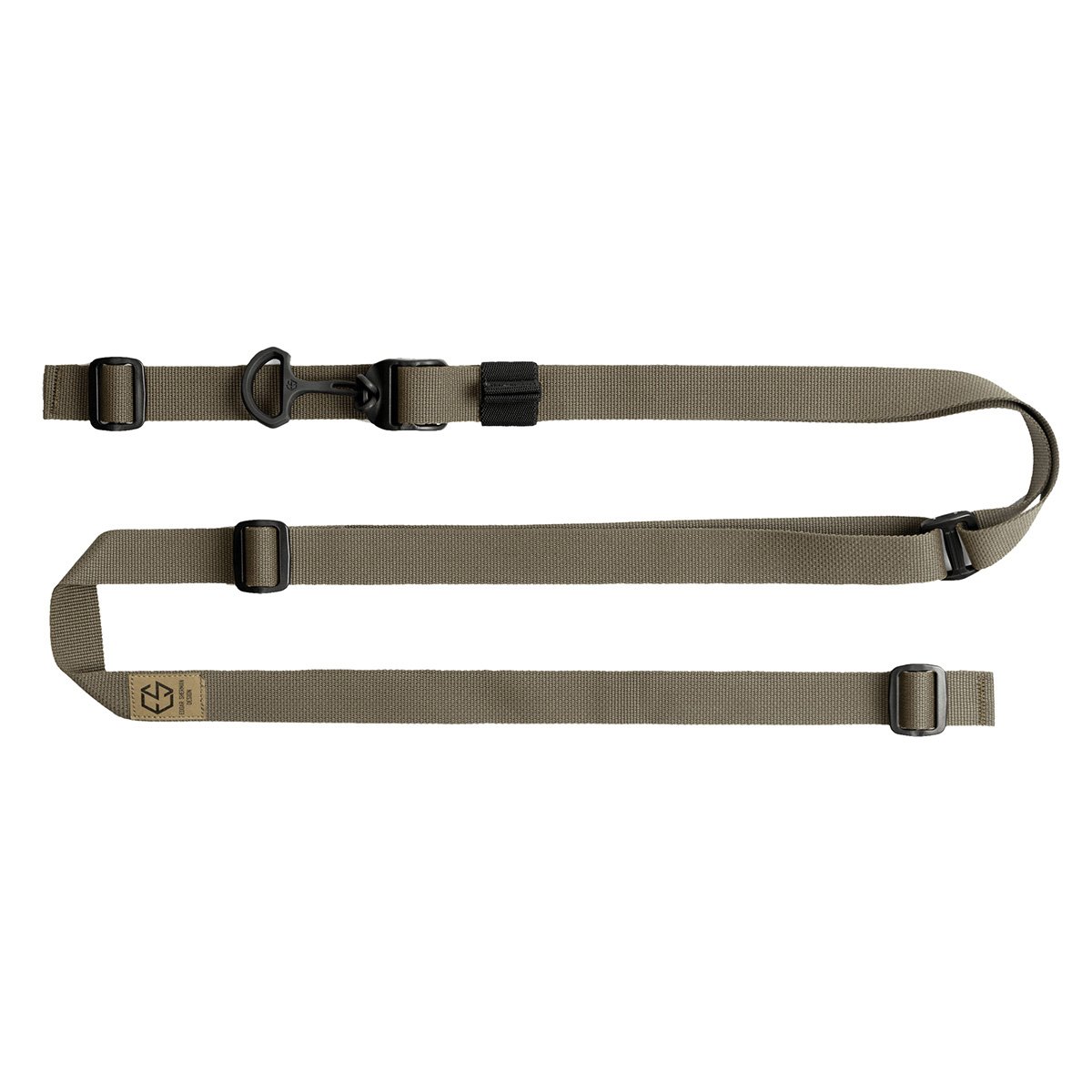 Edgar Sherman Design ESD 2-Point Combat Sling, Black/Green - for Tactical Use - ESD-SL-RGB - Edgar Sherman Design