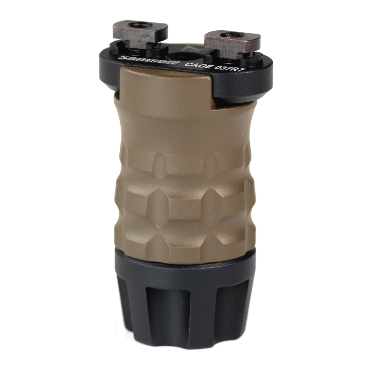 Samson Manufacturing Grenade Style Short Vertical Foregrip, Flat Dark Earth - Tactical and Compact - 04-05102-32 - Samson