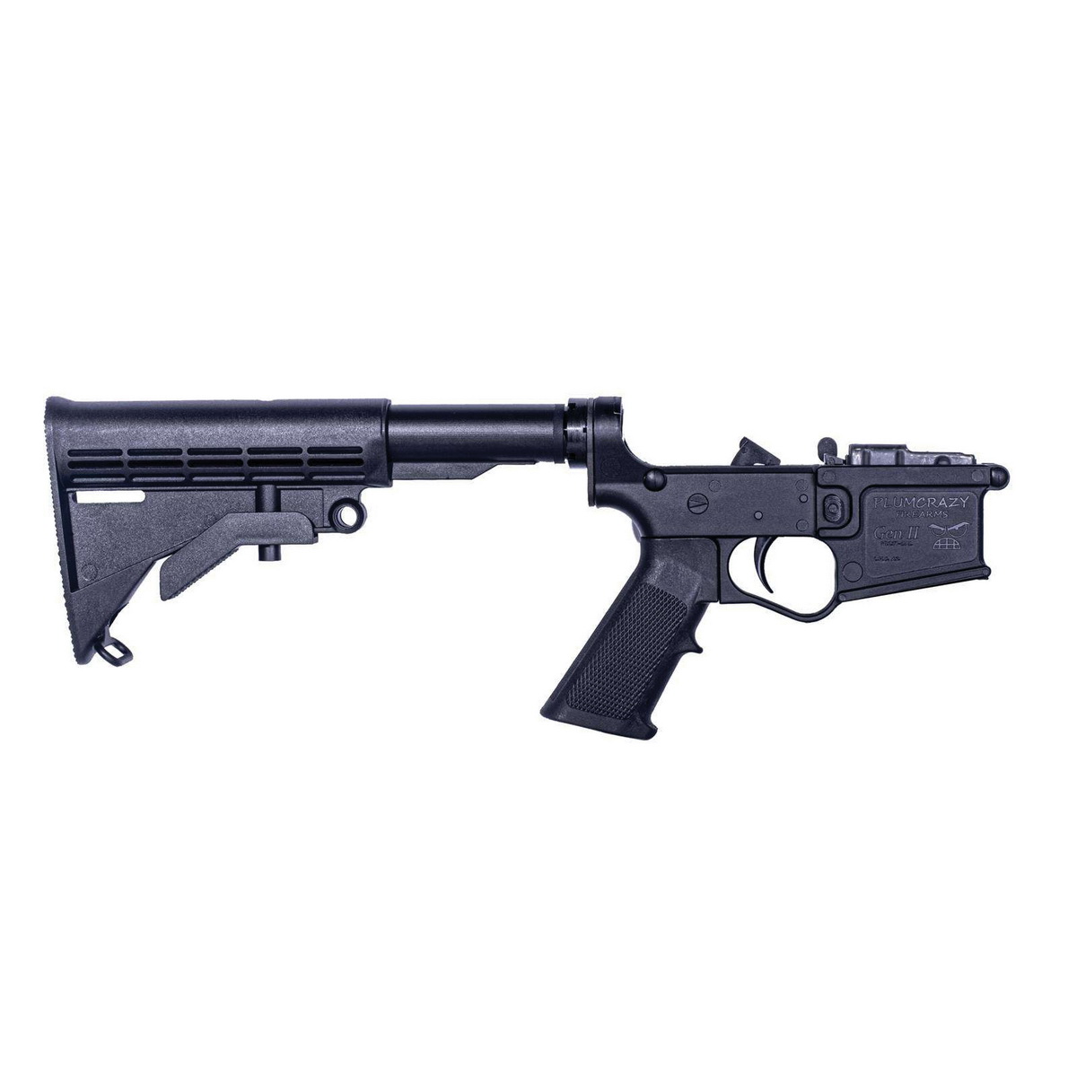 ET Arms Inc Omega-15/Gen 2 Complete Lower Receiver - Black, High-Quality Lower for Precision AR Builds and Tactical Use - ETAGLOW201PCGENII - Et Arms