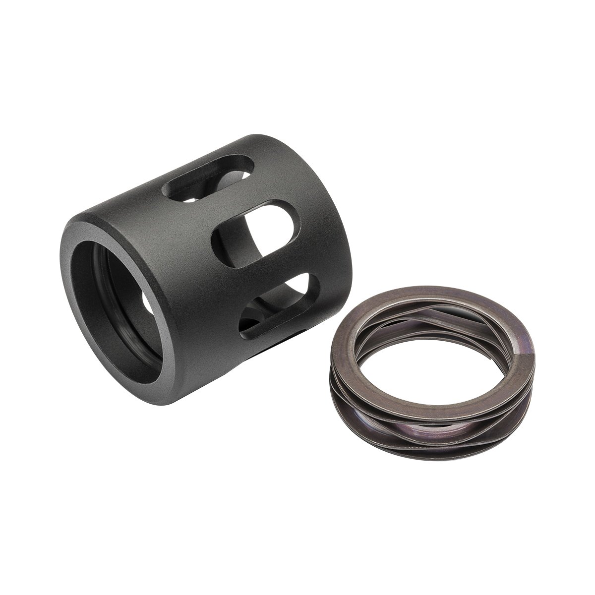 AAC Fixed Barrel Silencer Spacer Fits TI-Rant 45/TI-Rant 9M-HD, Black - Secure Silencer Fit - 64747