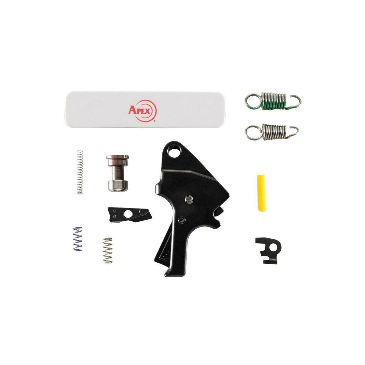 Apex Tactical Specialties Forward Set Trigger Kit - Flat Faced Drop-In, Black for Enhanced Precision, Performance, and Custom Control - 100-27-BLK - Apex