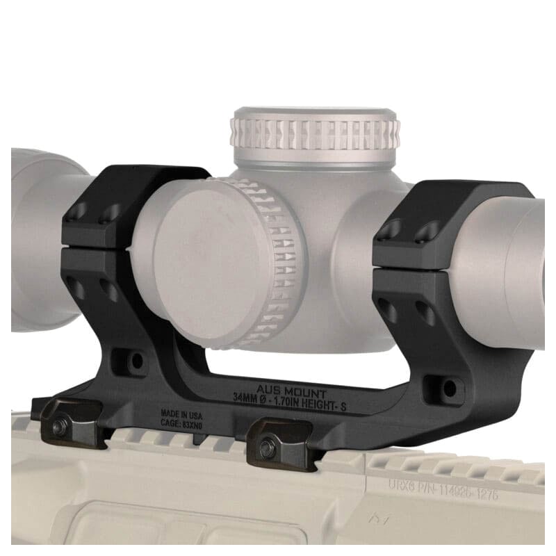 Reptilia LLC AUS 1-Piece Scope Mount 34mm Tube 1.70" - Durable Mil-Std 1913 Picatinny Rail Mount - 100-240 - Reptilia