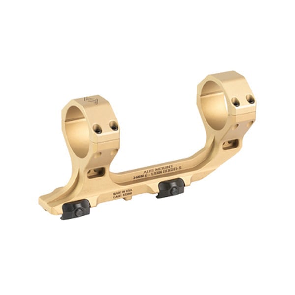 Reptilia LLC AUS 1-Piece Scope Mount 34mm Tube 1.93" - High-Quality Mil-Std 1913 Picatinny Rail - 100-243 - Reptilia