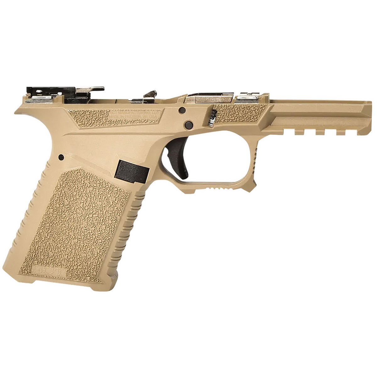 SCT Manufacturing SCT 19 Compact Frame Fits Glock G19/G23/G32 - Flat Dark Earth, Durable Frame for Glock Handling and Aesthetics - 0226000000IA - Sct Manufacturing