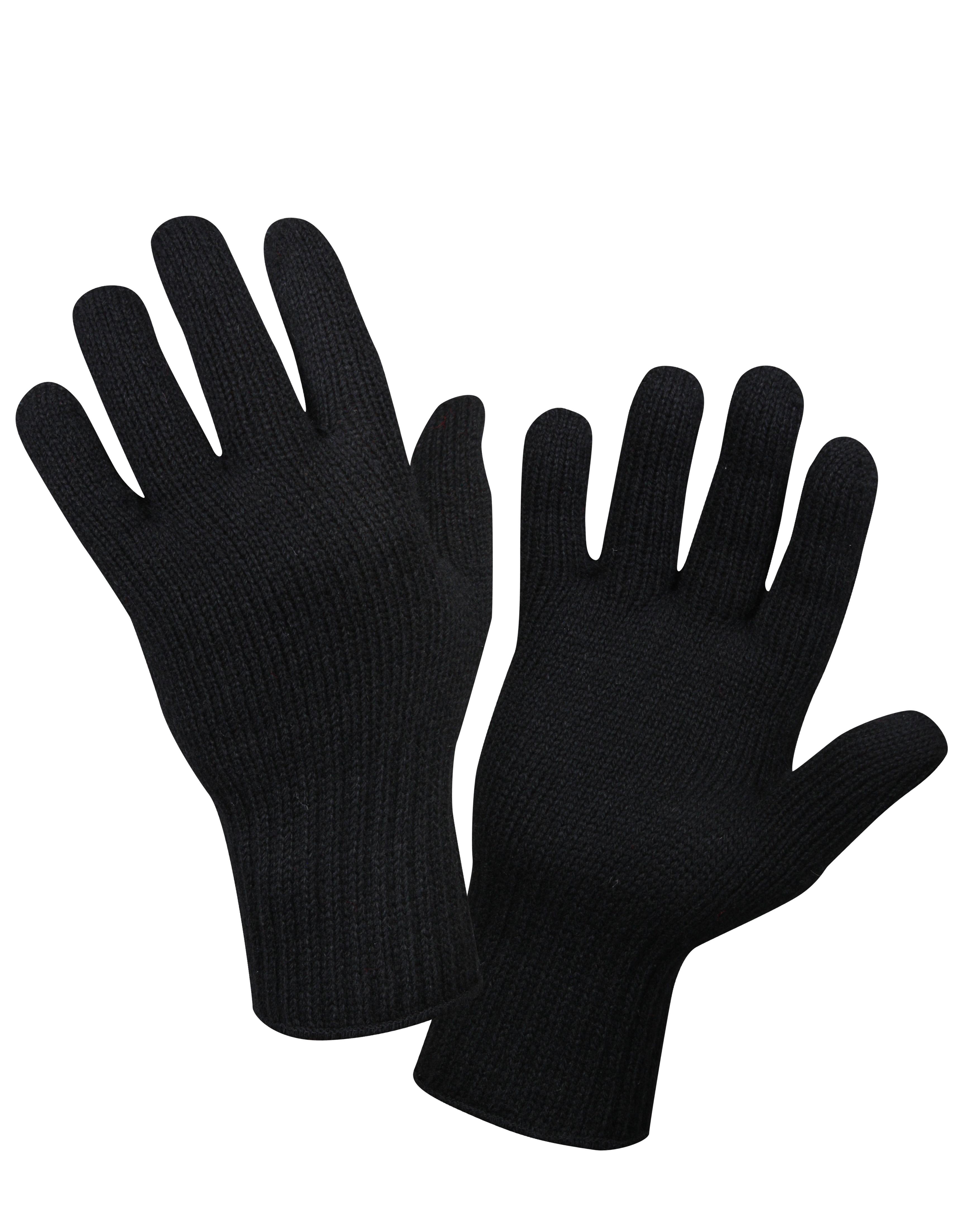 Rothco Rothco Wool Glove Liners - Unstamped, Black, Large