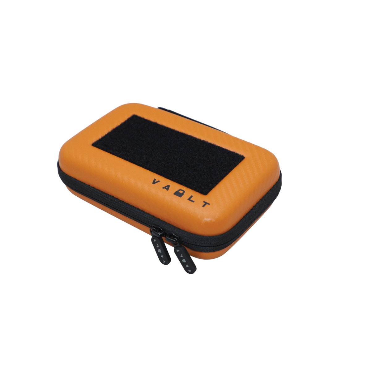 Vault Nano Mini Knife Case, Orange Carbon Fiber - Bright and Bold, Secure Locking Mechanism, Ideal for Collectors - VLTNANOORGCBN - Vault Case Co