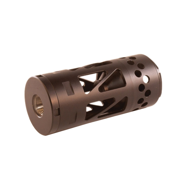 Energetic Armament SOB Muzzle Device Flash Can 1/2-28, Black - Reduced Muzzle Flash for Improved Concealment - EA31 - Energetic Armament