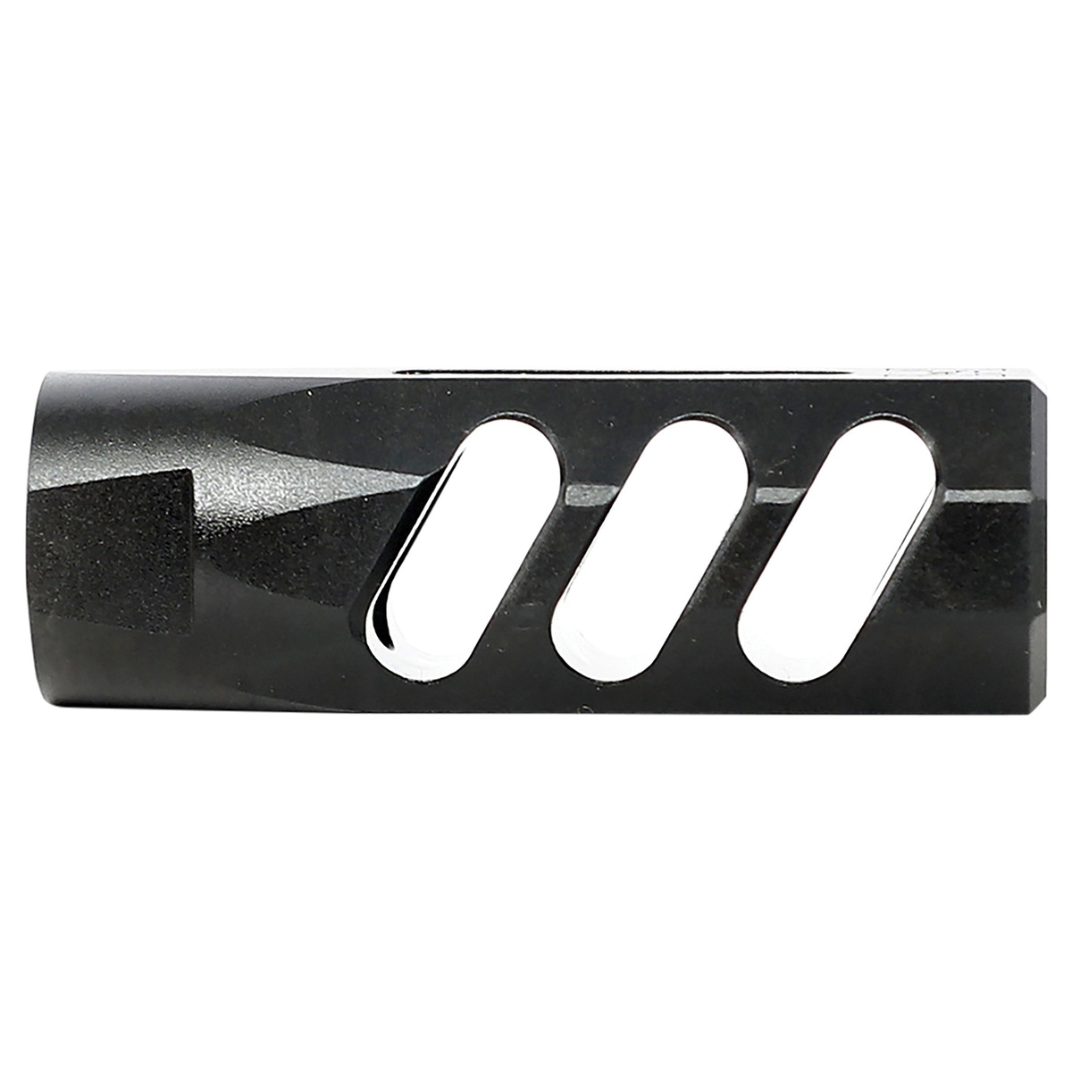 Watchtower Flat Faced Compensating Muzzle Brake, Black - Advanced Recoil Management and Accuracy - CMB556FB - Watchtower