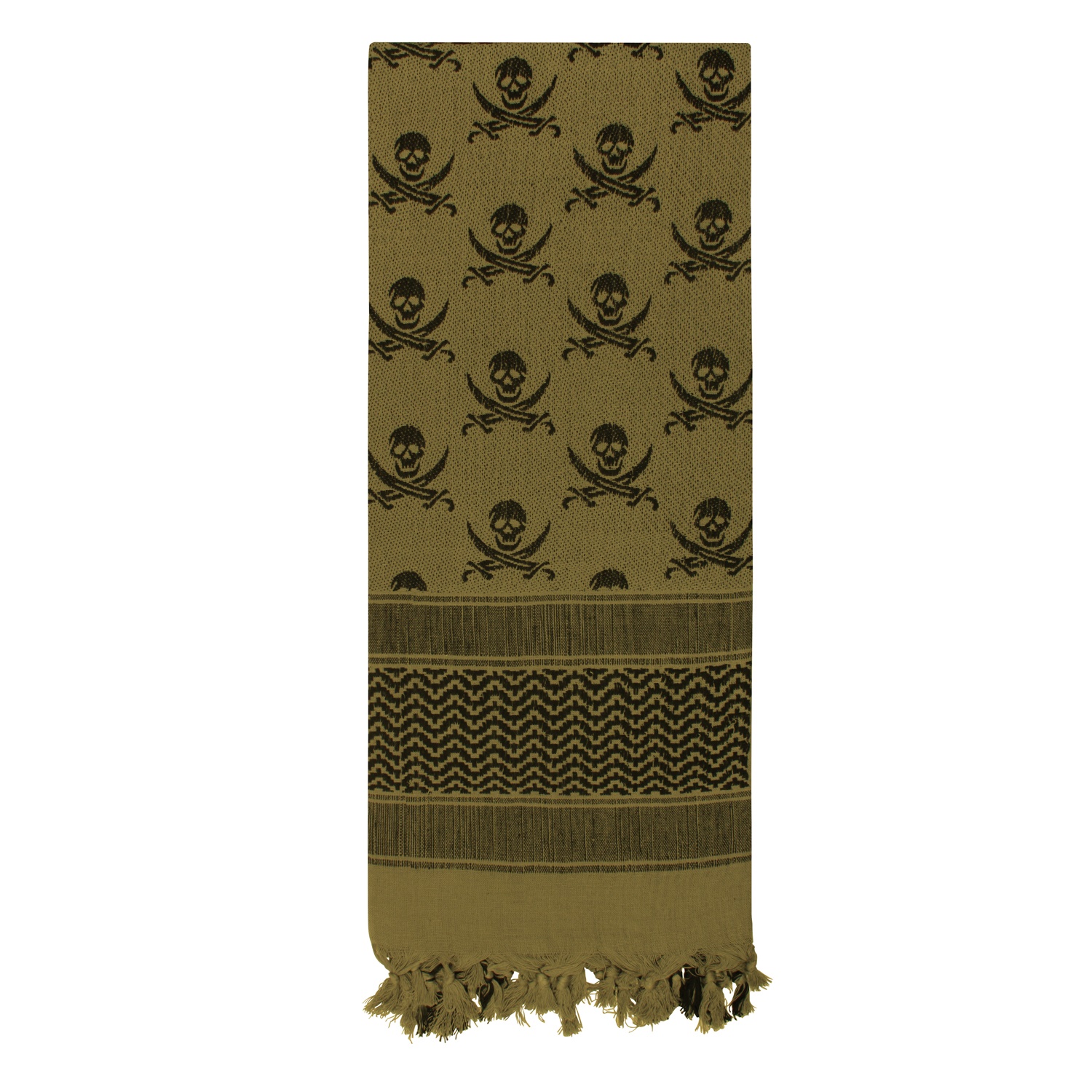 Rothco Rothco Skulls Shemagh Tactical Desert Keffiyeh Scarf - Olive Drab