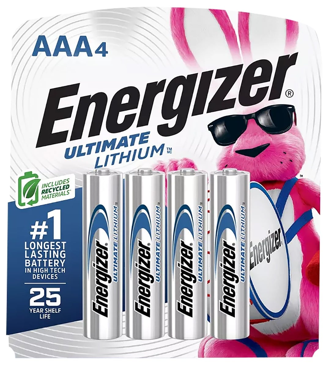 Energizer AAA Ultimate 1.5V Lithium, 4 Pack - L92SBP-4