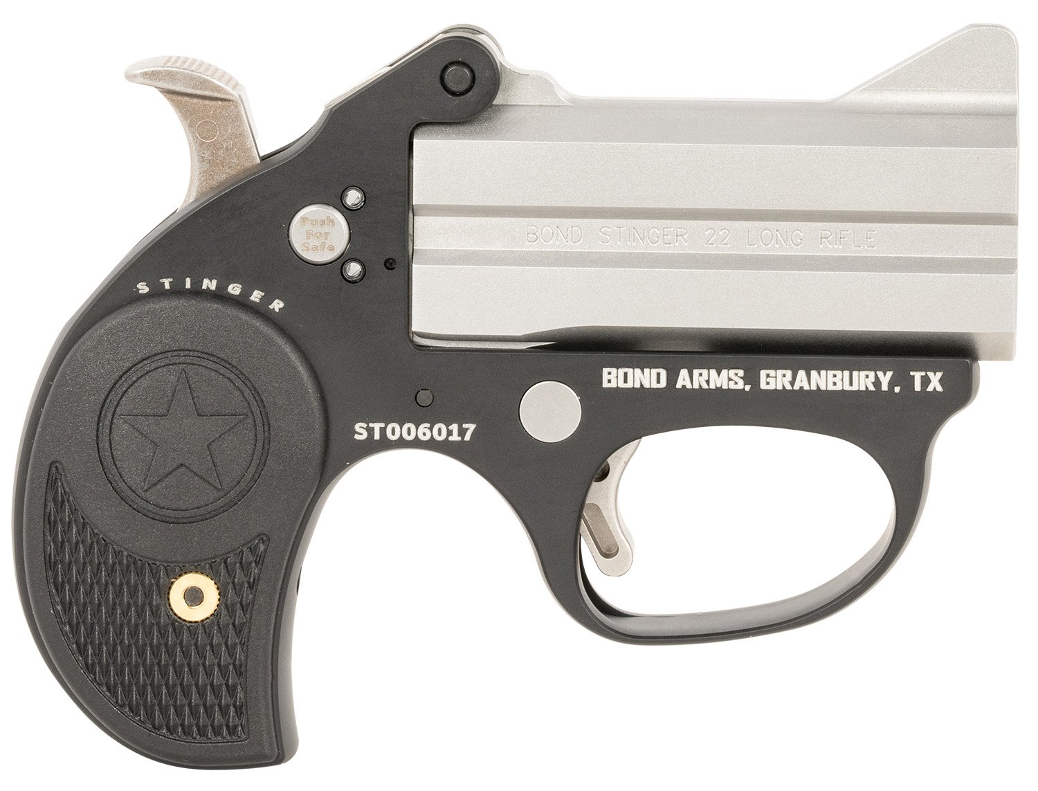 Bond Arms Stinger .22LR 3" 2rds Pistol, Stainless - BAST - Bond Arms