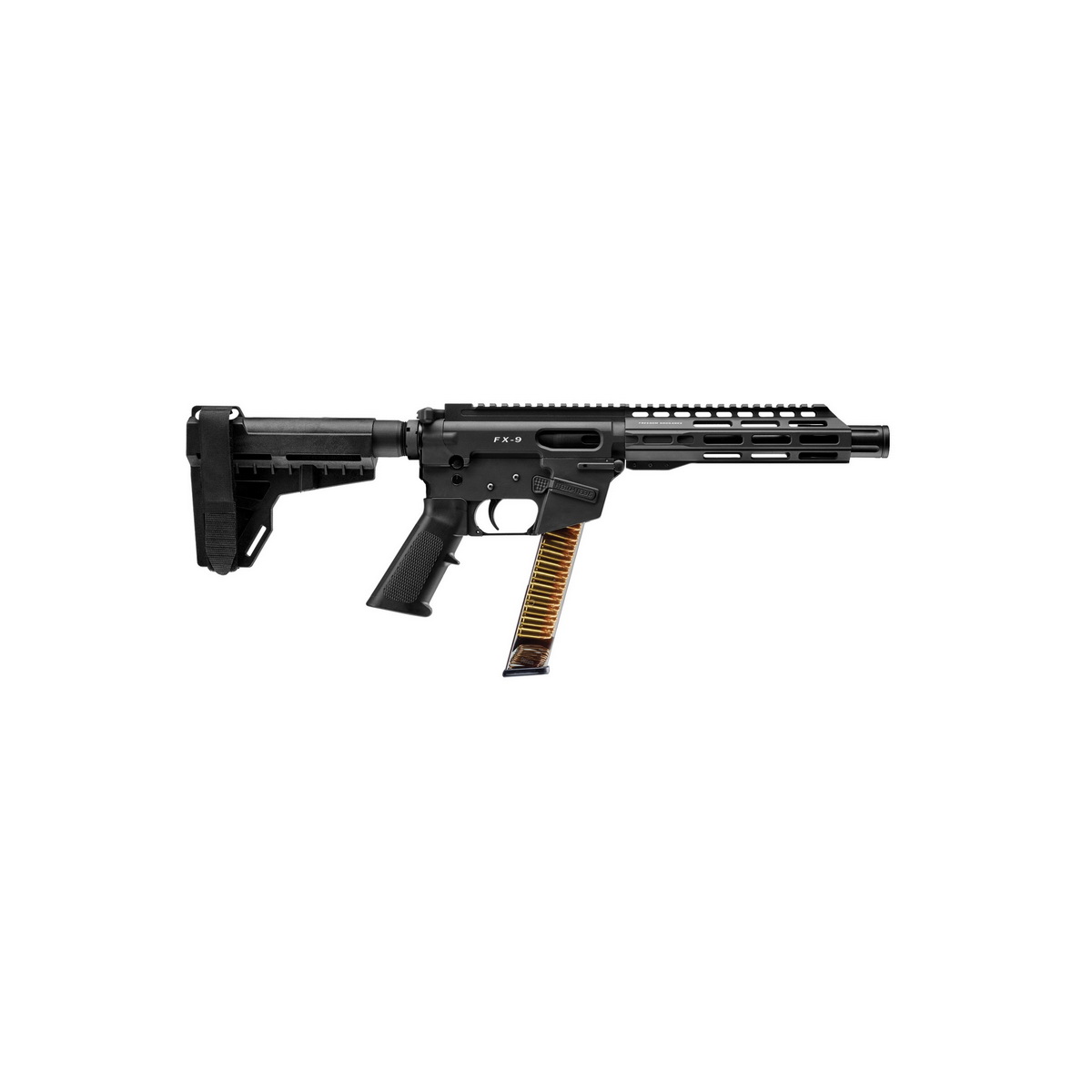Freedom Ordnance FX-9 9mm 10" AR Pistol, Black - FX9P10 - Freedom Ordnance
