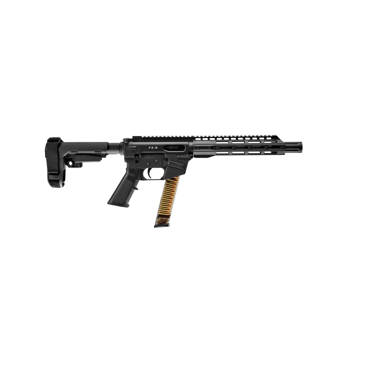 Freedom Ordnance FX-9 9mm 10" AR Pistol, Black - FX9P10S - Freedom Ordnance