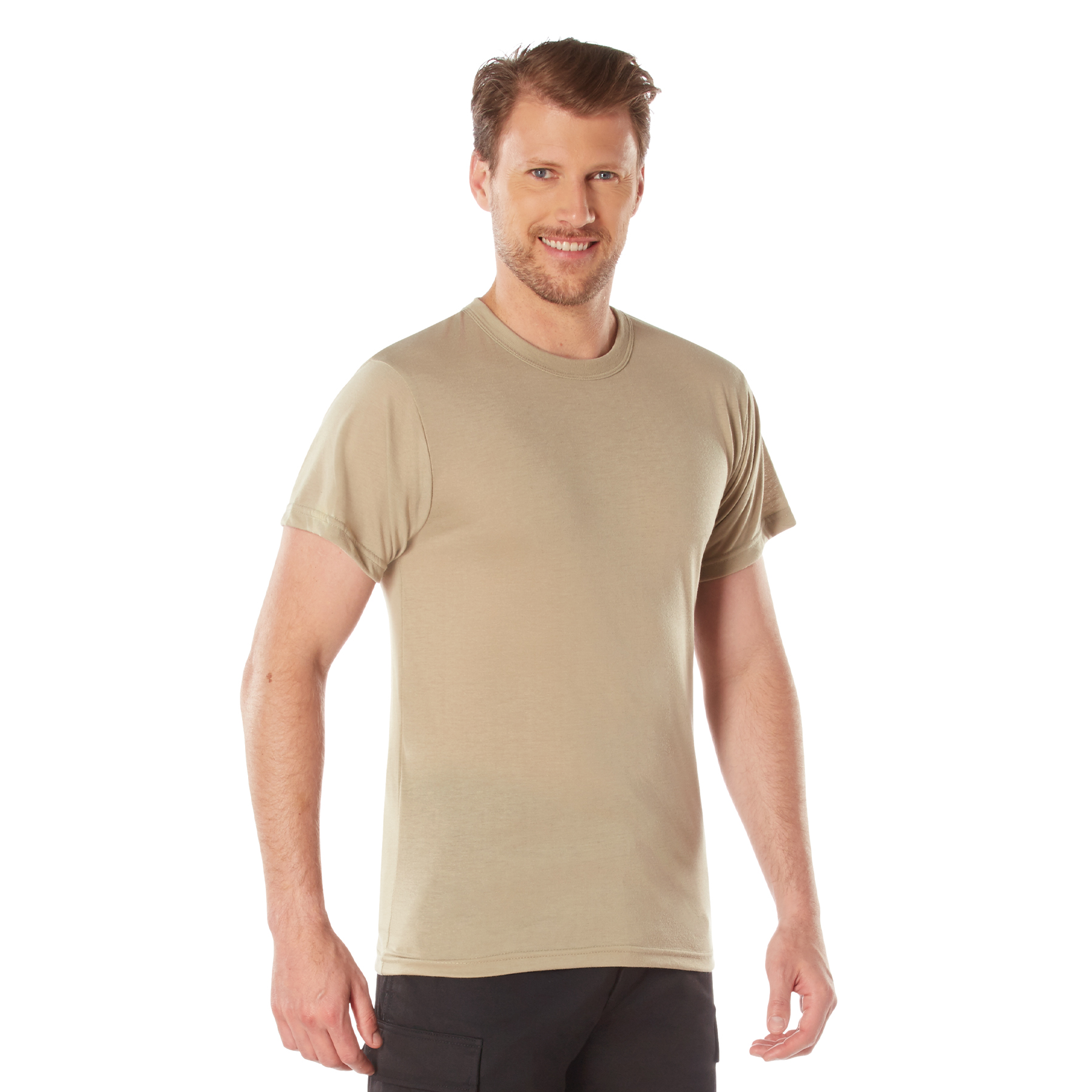 Rothco Rothco Solid Color 100 Cotton T-Shirt - Desert Sand, Medium