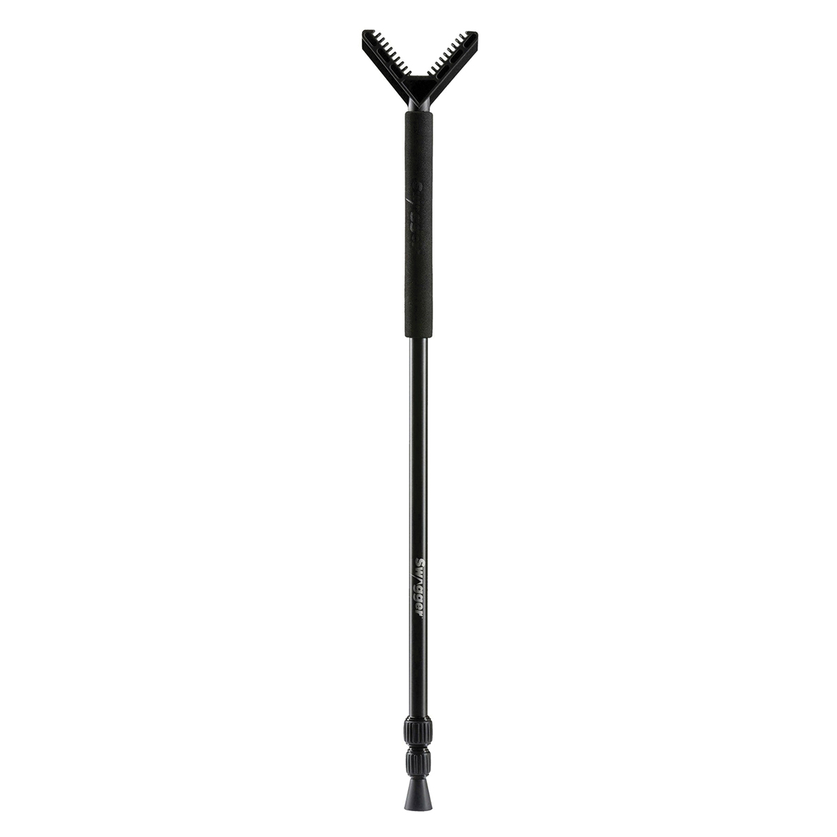 Swagger Bipods Shooting Stick Monopod 24" - 61" in Black - Durable and Adjustable Monopod for Stable Shooting and Hunting - SWAGSTICK61 - Swagger Bipods