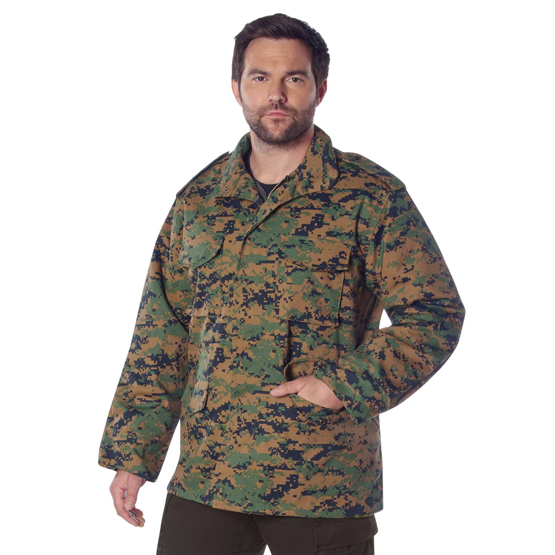 Rothco Rothco M-65 Field Jacket - Woodland Digital Camo, Medium