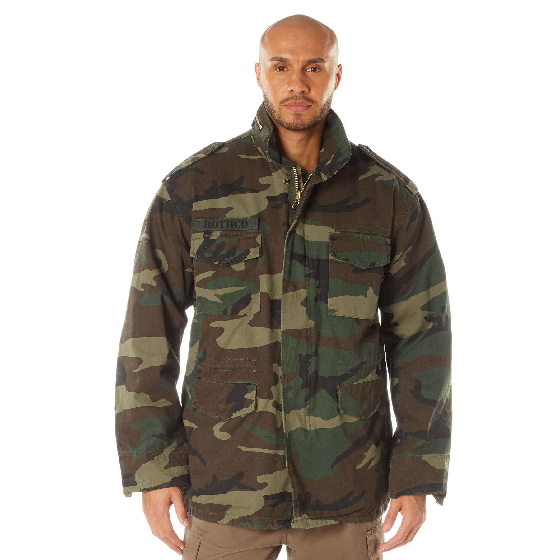 Rothco Rothco Vintage M-65 Field Jacket - Woodland Camo, Small