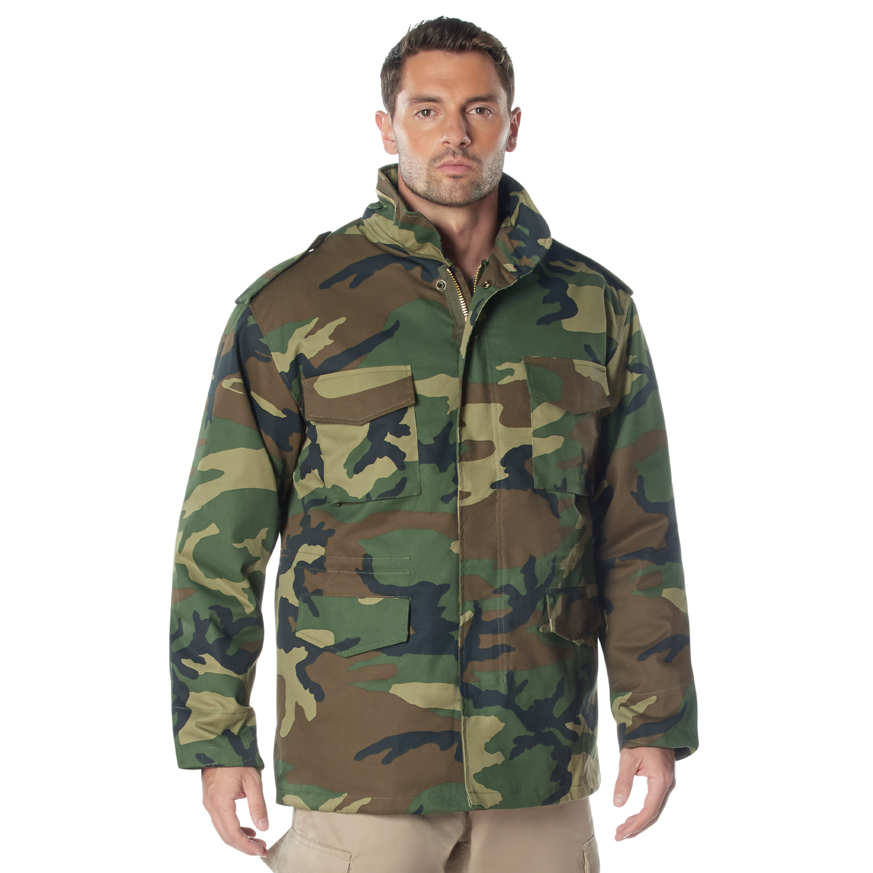 Rothco Rothco M-65 Field Jacket - Woodland Camo, Medium