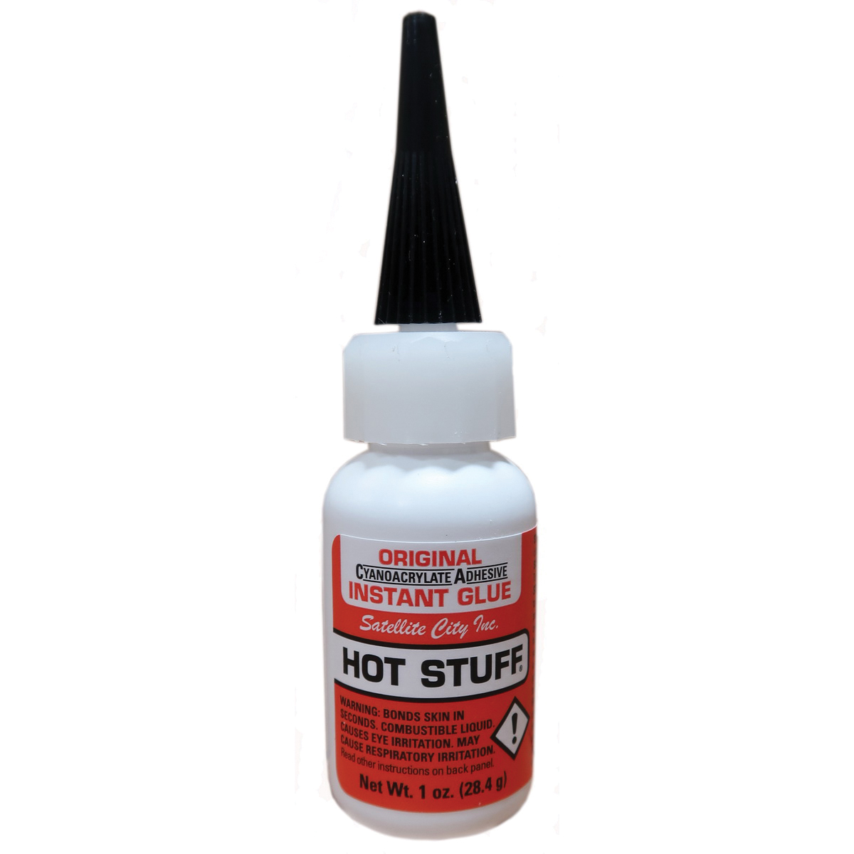 Satellite City Hot Stuff Water-Thin CA Glue, 1 oz Bottle Pack of 12 - Satellite City Inc.