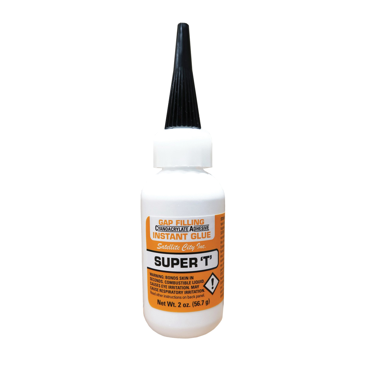 Satellite City Super T Medium CA Glue, 2 oz Bottle Pack of 12