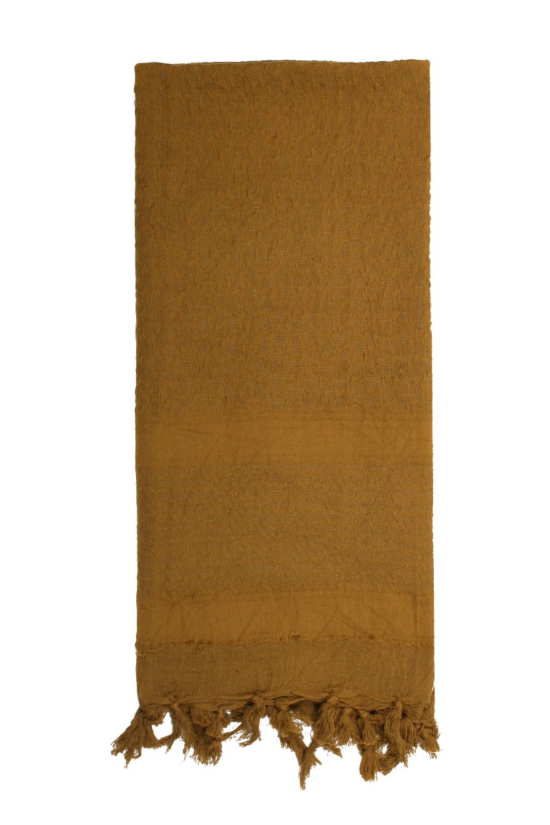 Rothco Rothco Solid Color Shemagh Tactical Desert Keffiyeh Scarf - Coyote Brown