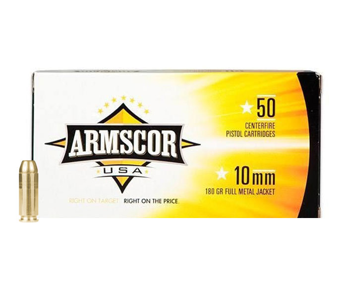 Armscor USA 10mm 180 gr FMJ 50 Rounds Ammunition - FAC10-2N - Armscor