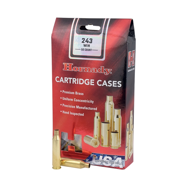 Hornady New Unprimed Brass 7mm Rem Mag Cartridge Cases, 50 count - 8640 - Hornady
